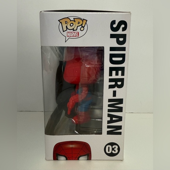 Marvel Bobblehead Spider-Man Pop! Vinyl Figure - Red and Blue - Picture 2 of 6